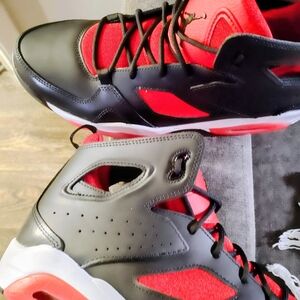 Black and Red Athletic Sneakers